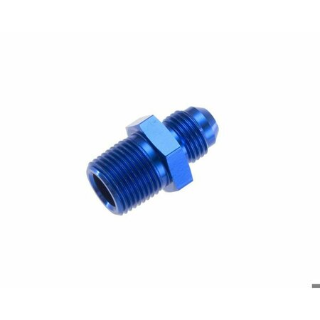 REDHORSE ADAPTER FITTING 10 AN Male To 38 NPT Male Straight Anodized Blue Aluminum Single 816-10-06-1